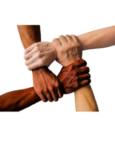 hands together